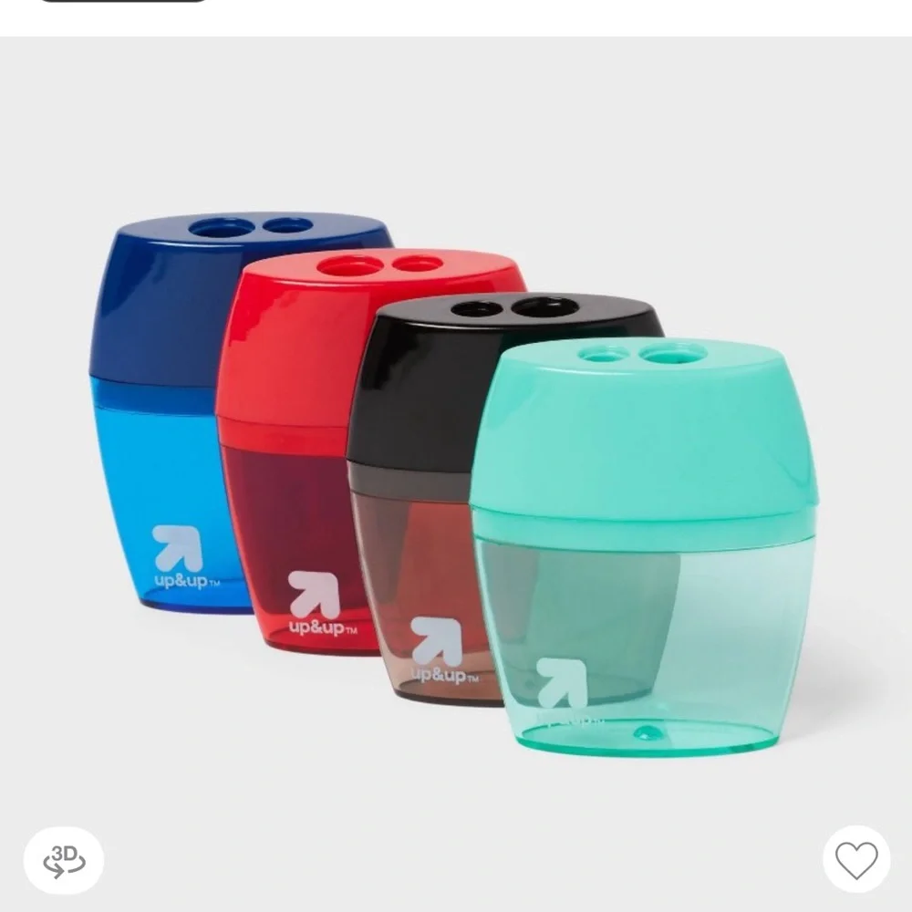 Target Pencil Sharpener pack of 10  - Red, Black, Green, Blue